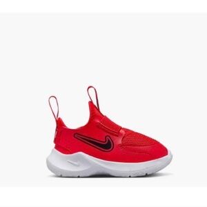 Size 6 Toddler Nike Flex Runner 3 Red / Black Slip on Sneakers Gym Shoes